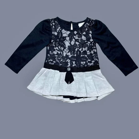 Baby Sweater Max Baby Girl Dress Baby Girl Max Studio Black Lace Sweater Dress Size 2T Baby Sweater Max Baby Girl Dress Baby Girl Max Studio Black Lace Sweater Dress Size 2T